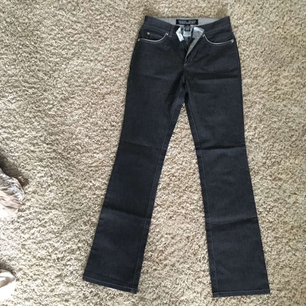 Guess black denim trousers